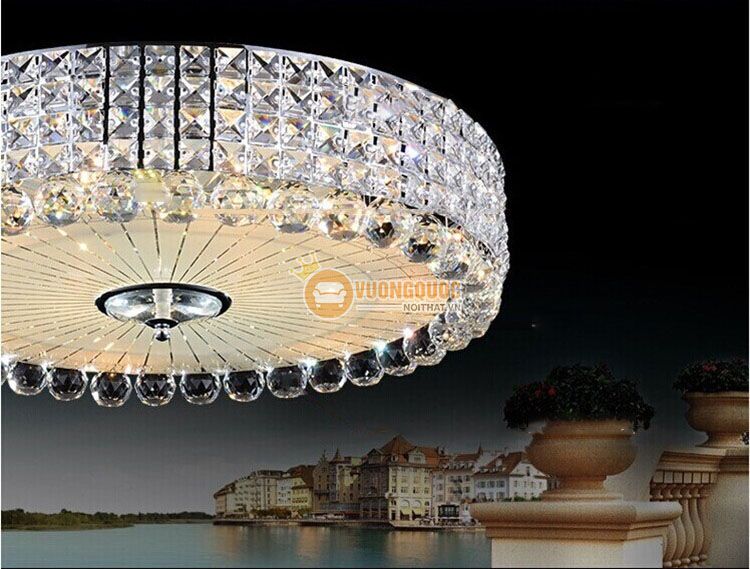 Đèn ốp trần pha lê trang trí phòng khách CM170-5